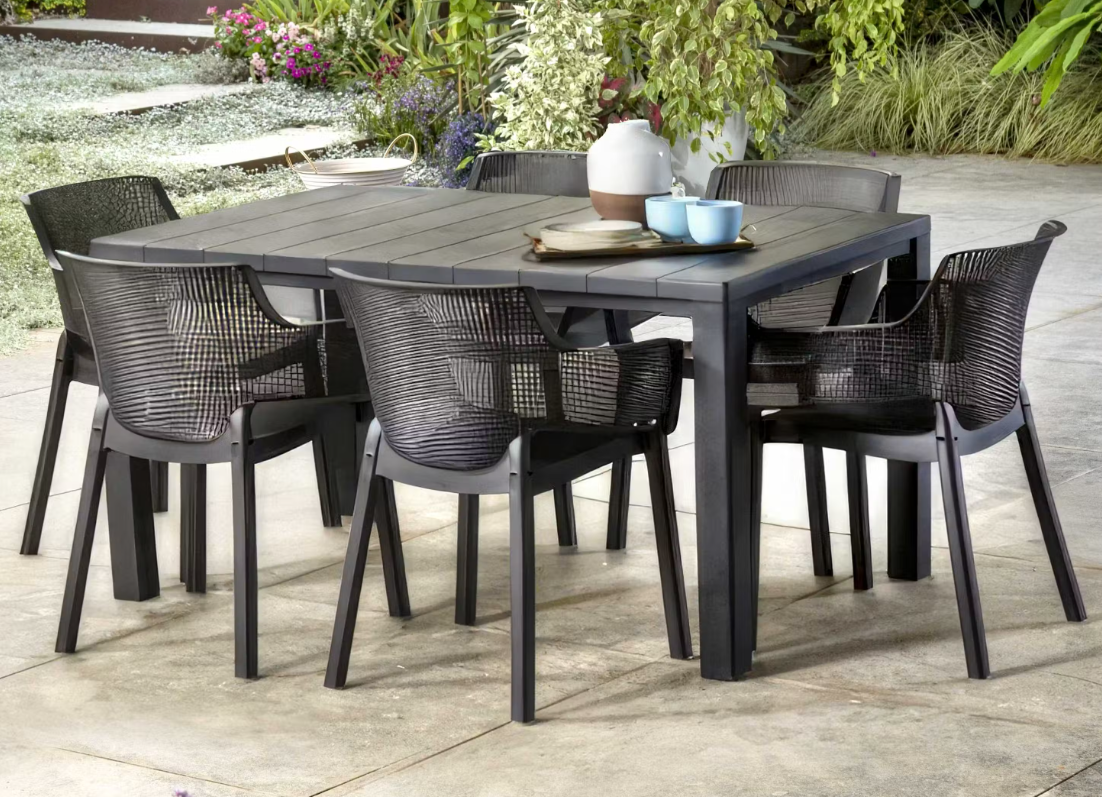 Julie Table and Elisa Chairs Keter New Zealand