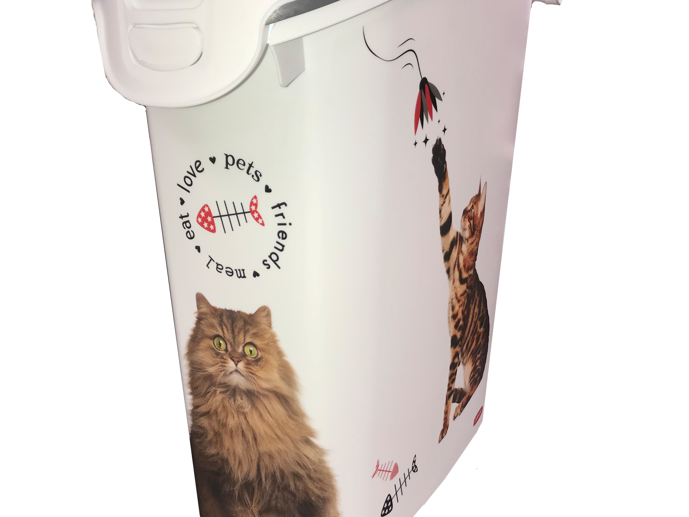 Pet food storage container