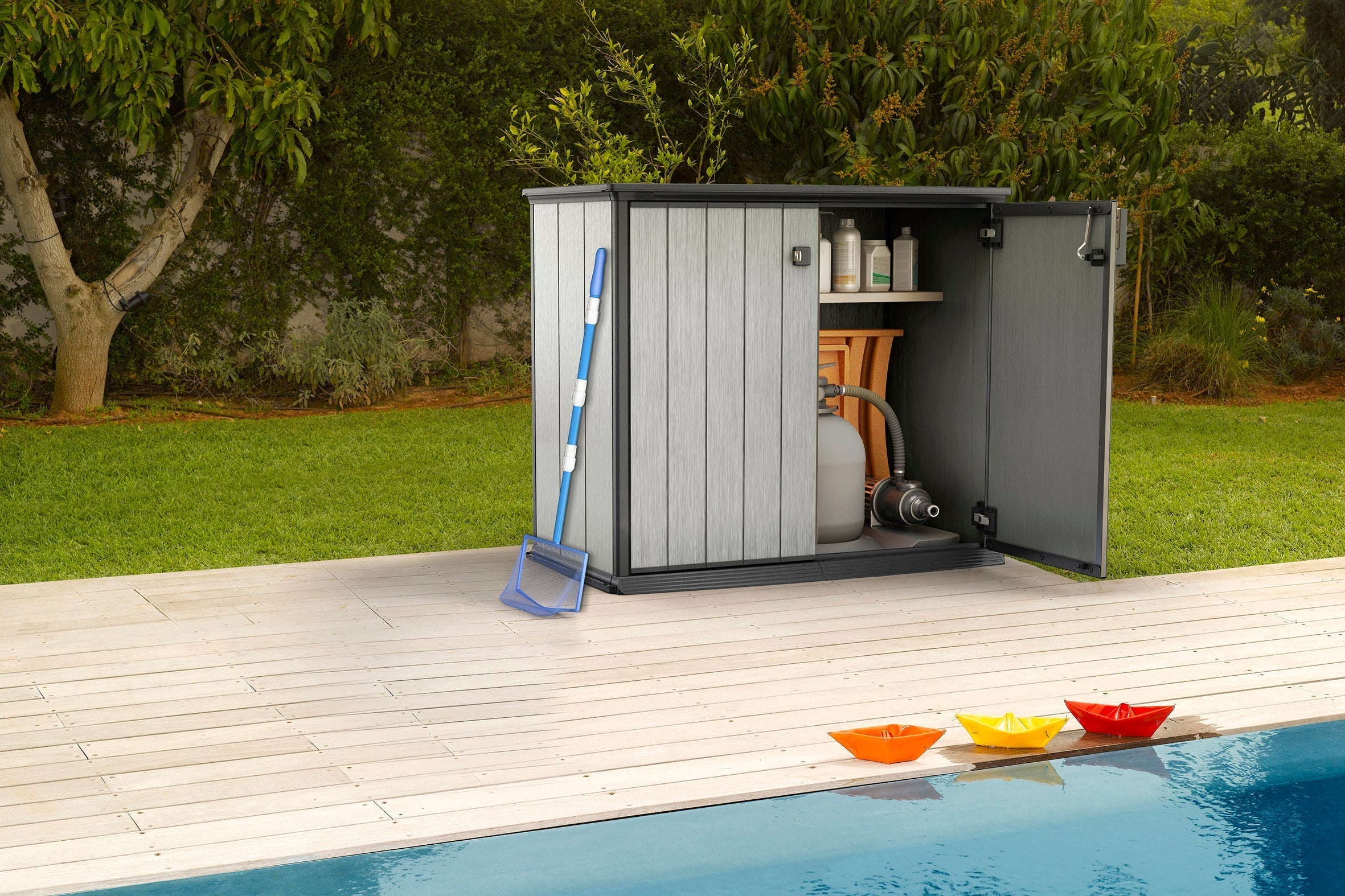 The Best Pool Storage Sheds for Swim Equipment