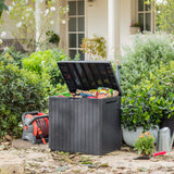City storage box with lid open