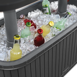 Close up of chilled drinks