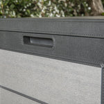 Close up detail of the storage box