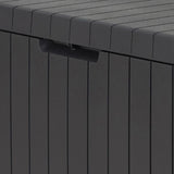 Wood like paneling effect with lockable lid