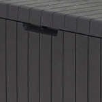 Wood like paneling effect with lockable lid