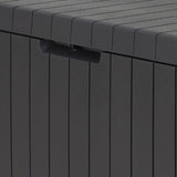 Wood like paneling effect with lockable lid