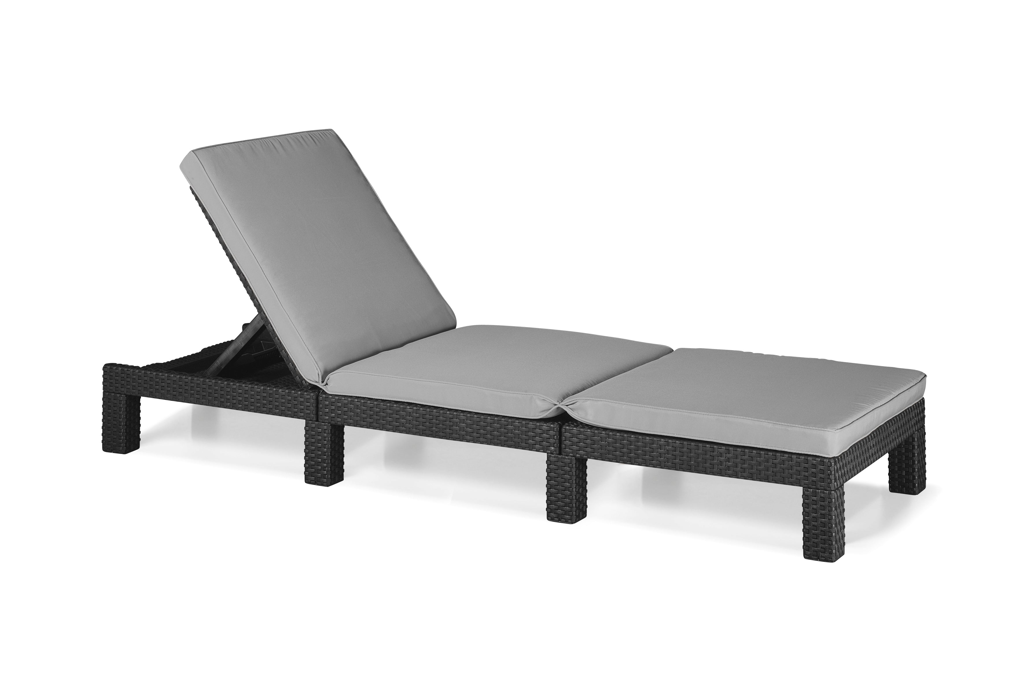 Clear cut image of the Daytona Sun lounger with back rest up