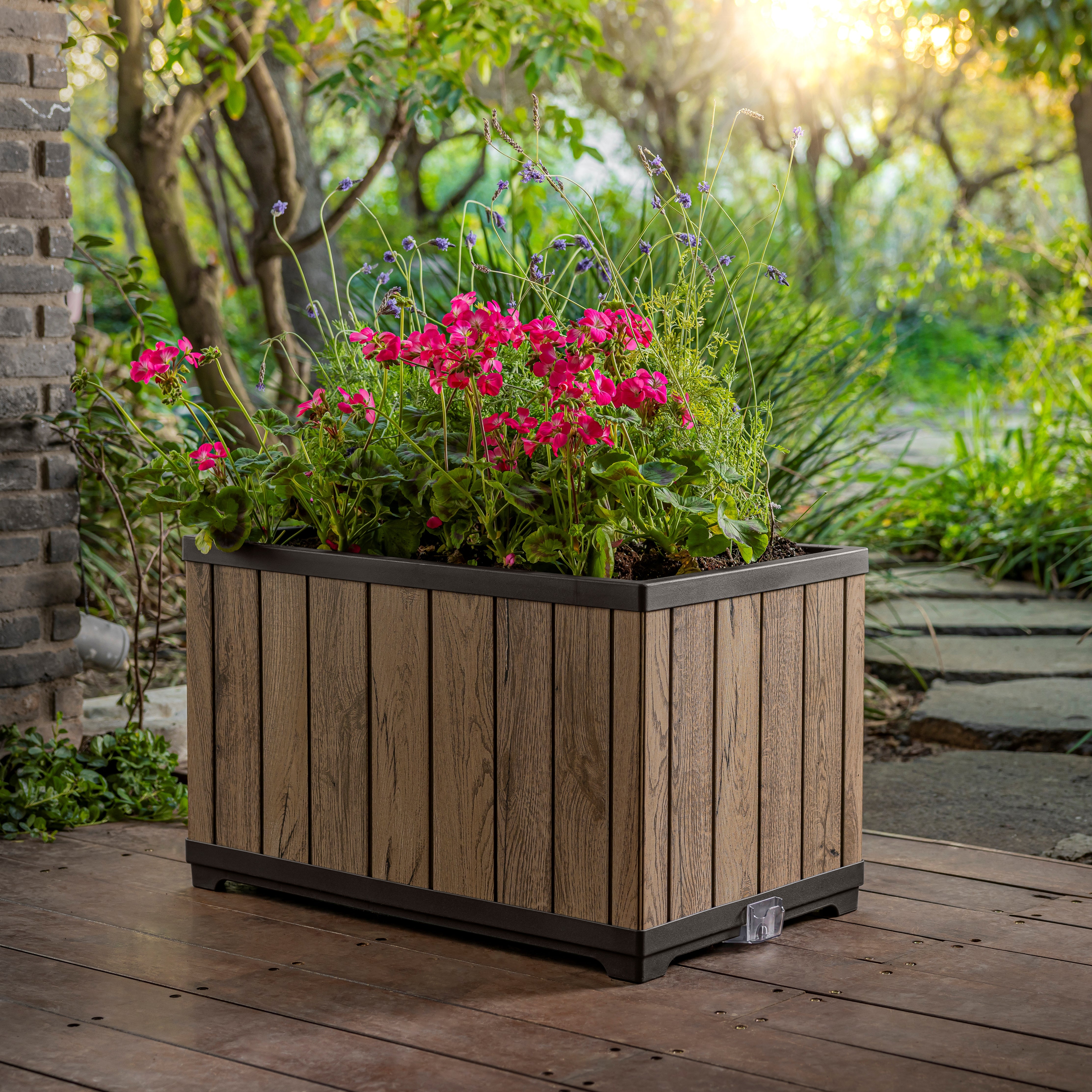 Rectangular Planter - Outdoor Resin Flower Pots | Keter New Zealand