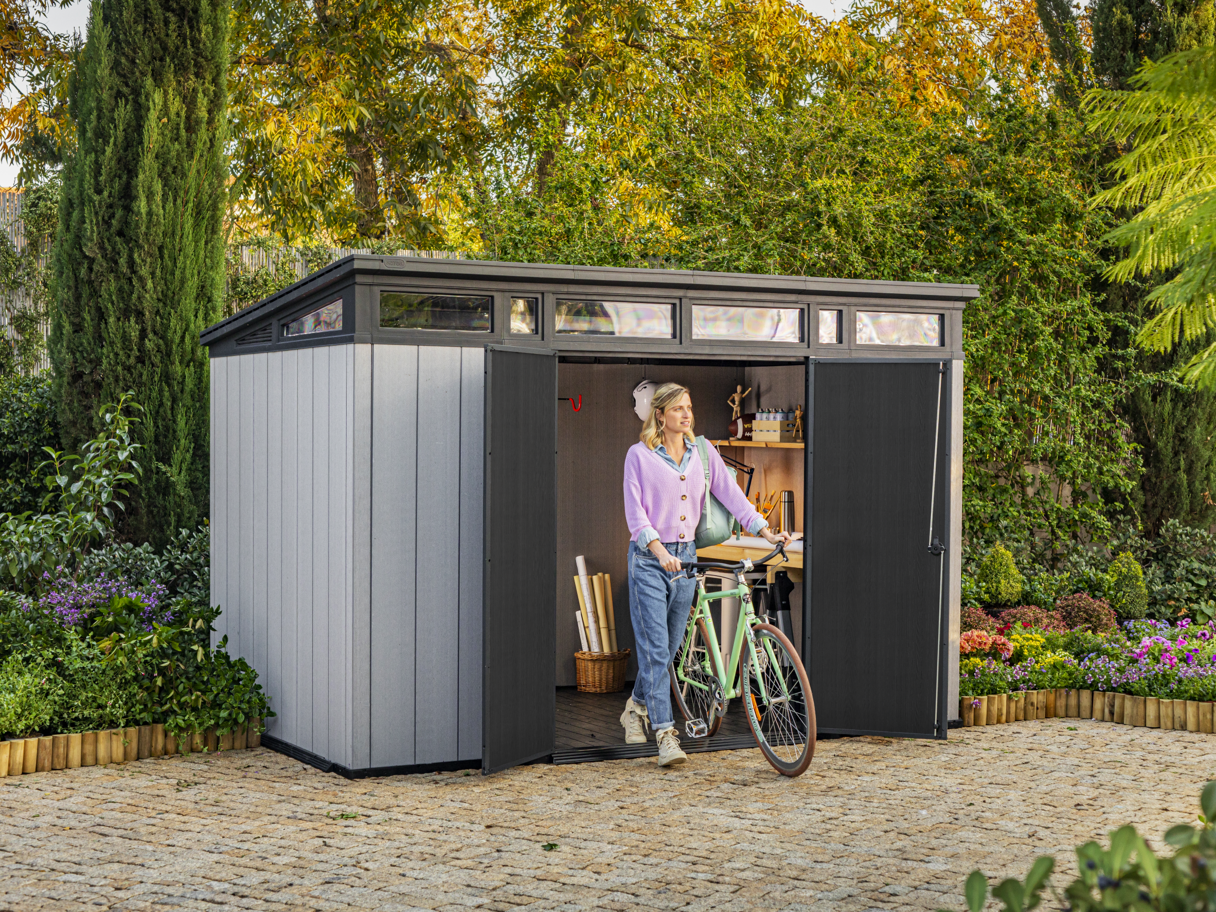 Bike discount shed keter