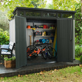 Artisan 9x7 Shed with double doors open