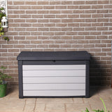 Cushion box on a patio