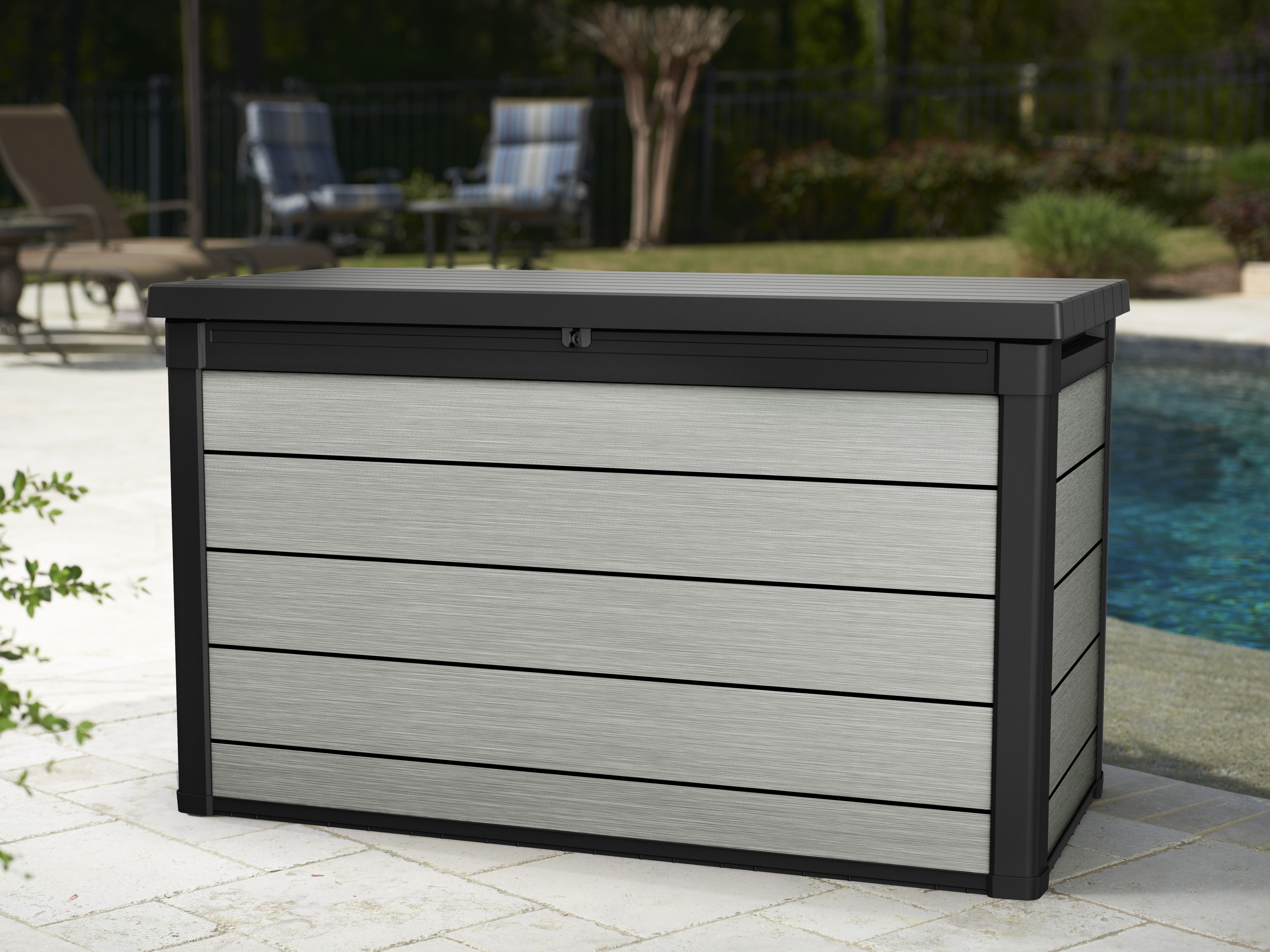 Large storage box poolside