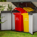 Rubbish bins storage in the Elite Store