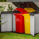 Rubbish bins storage in the Elite Store