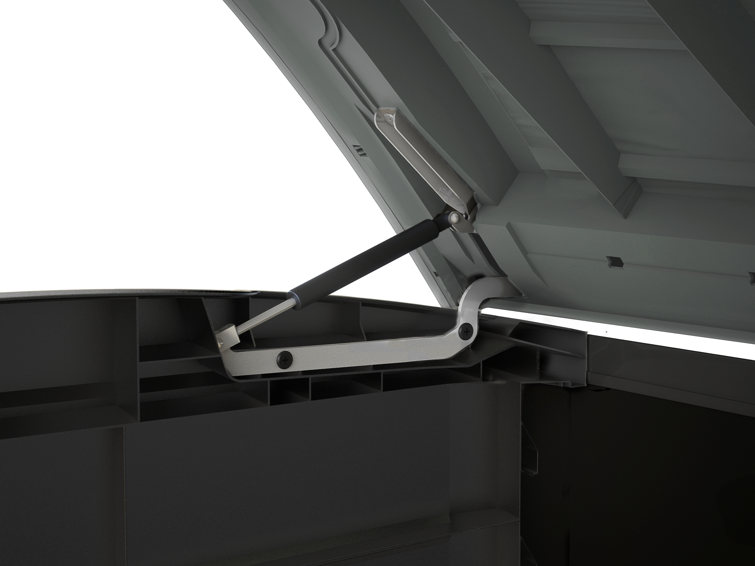 Gasdruckfeder Scharnier Für Keter Aufbewahrungsboxen - 140N Ersatzteil Store It Out Serie