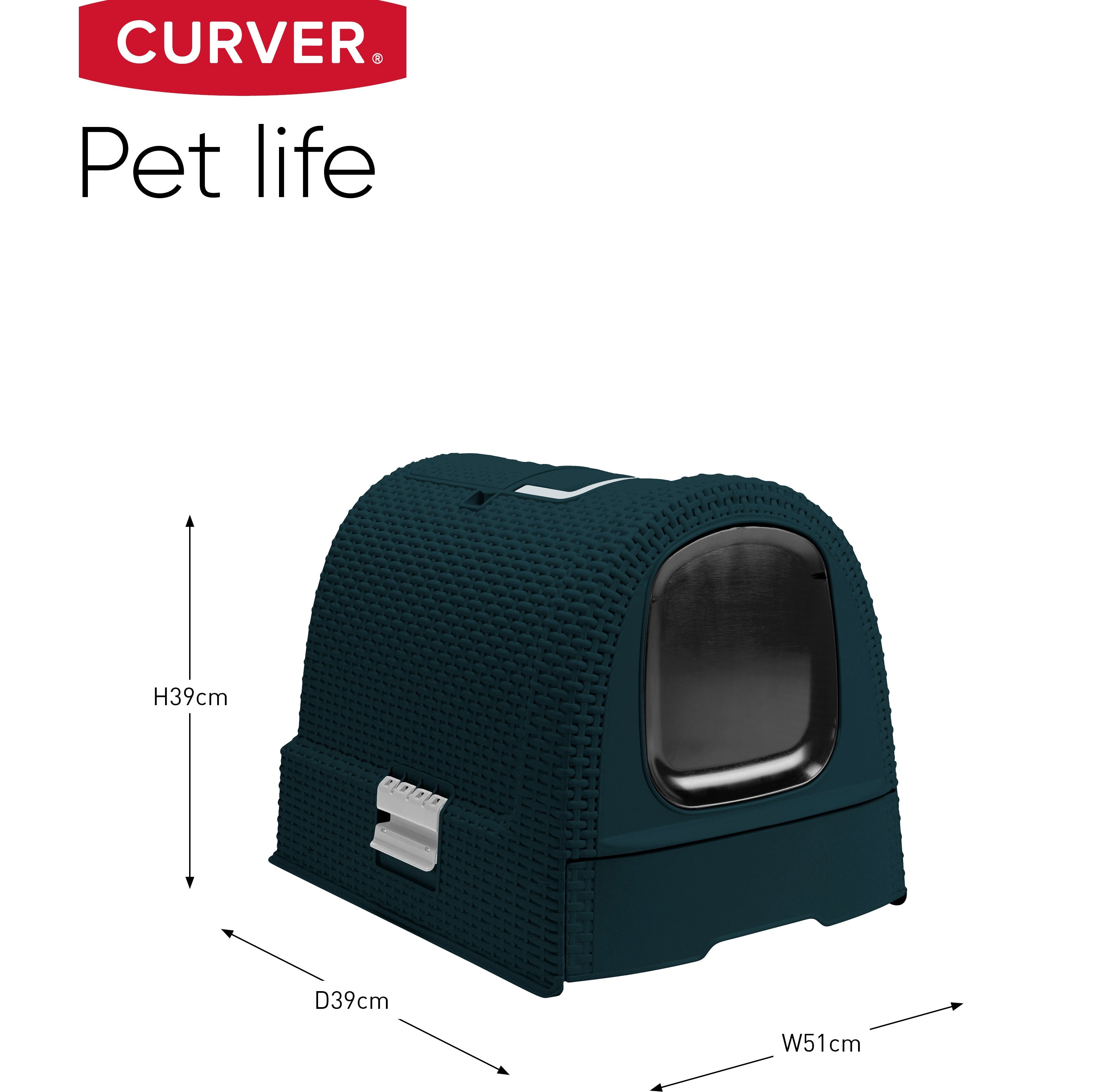 Keter Cat Litter box with dimensions