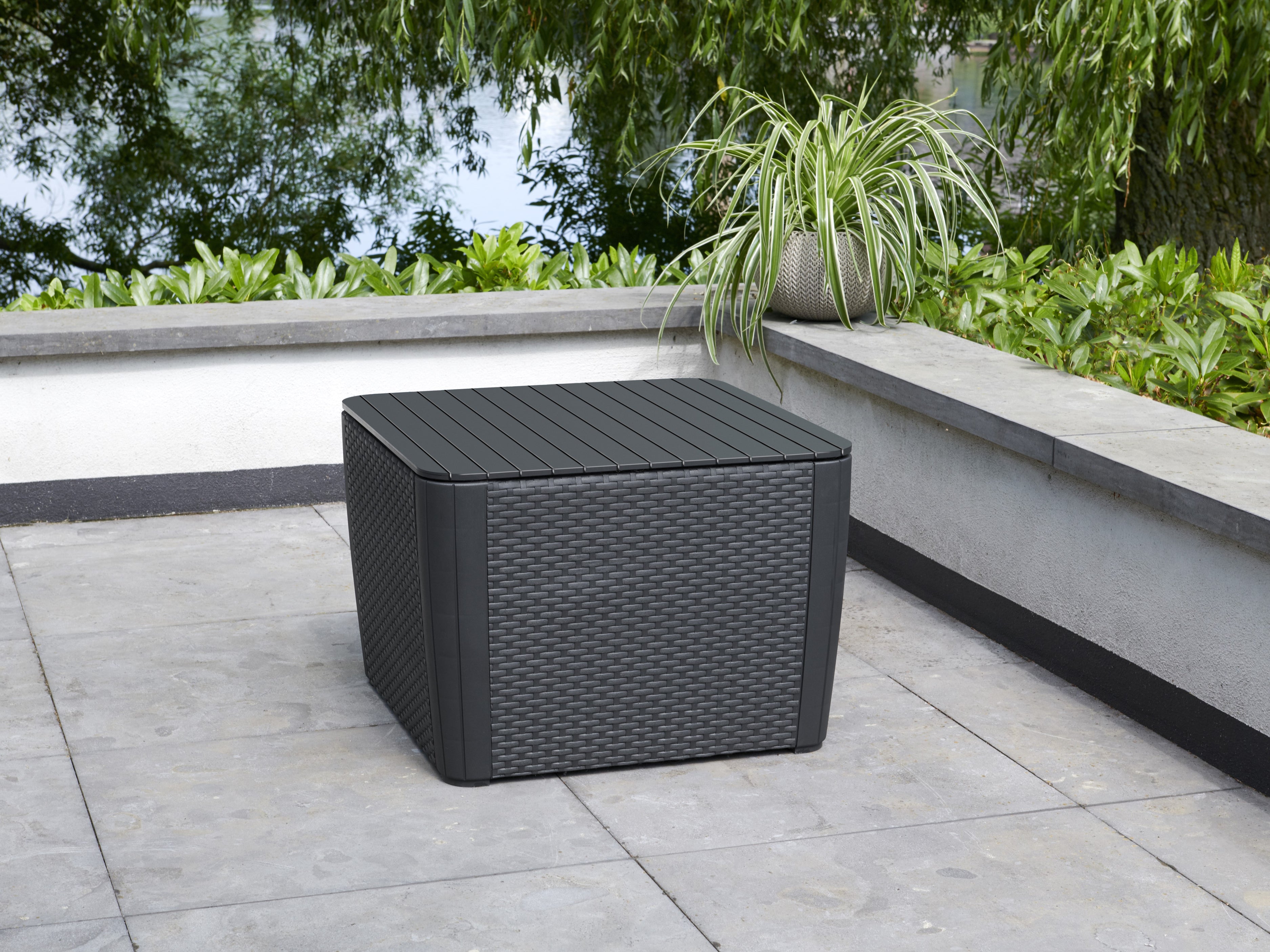 Luzon Plus Flat Wicker Table Keter New Zealand