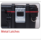 Strong metal latches