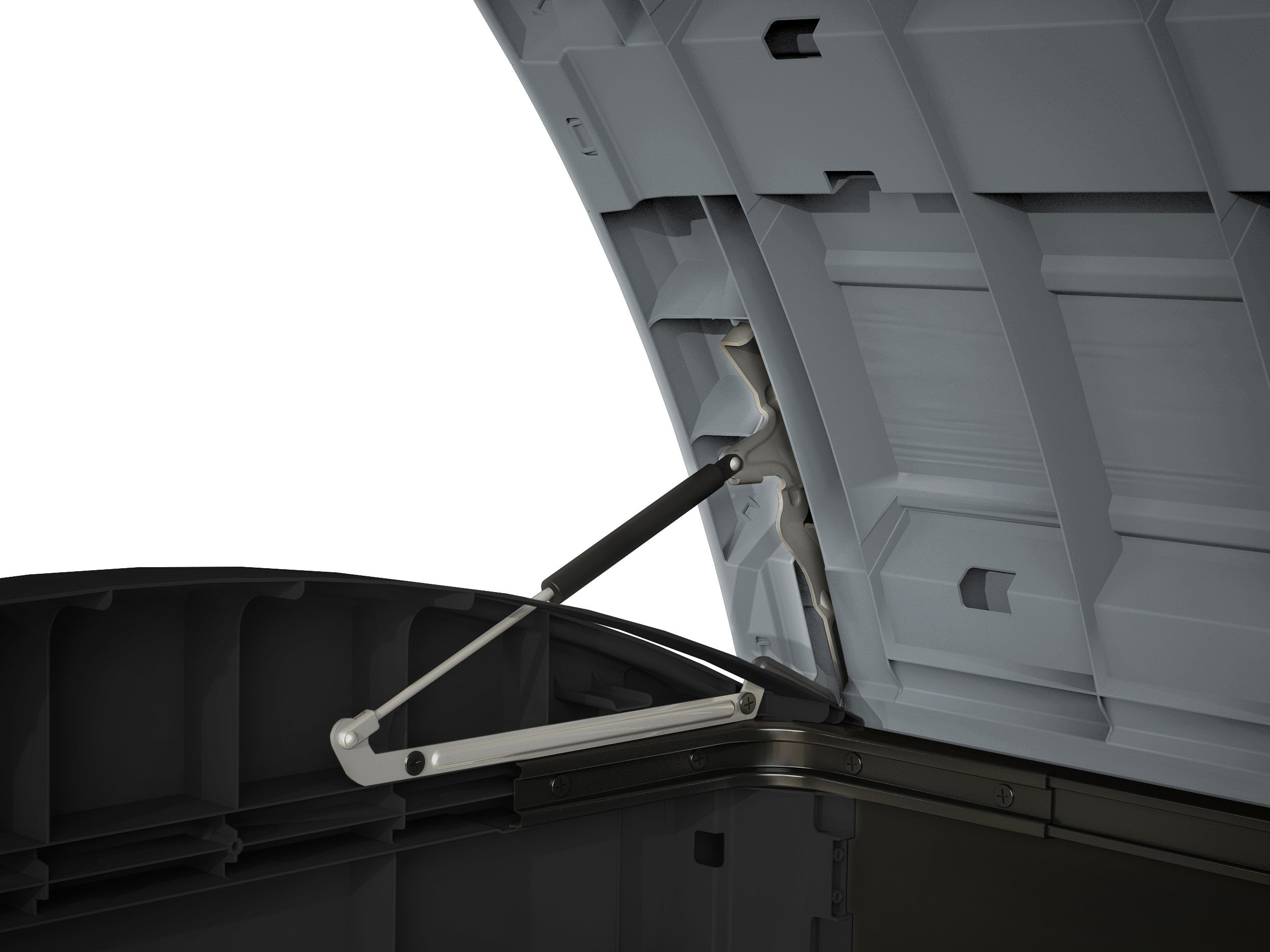 Keter Store it Out Ultra hydraulic piston to open lid