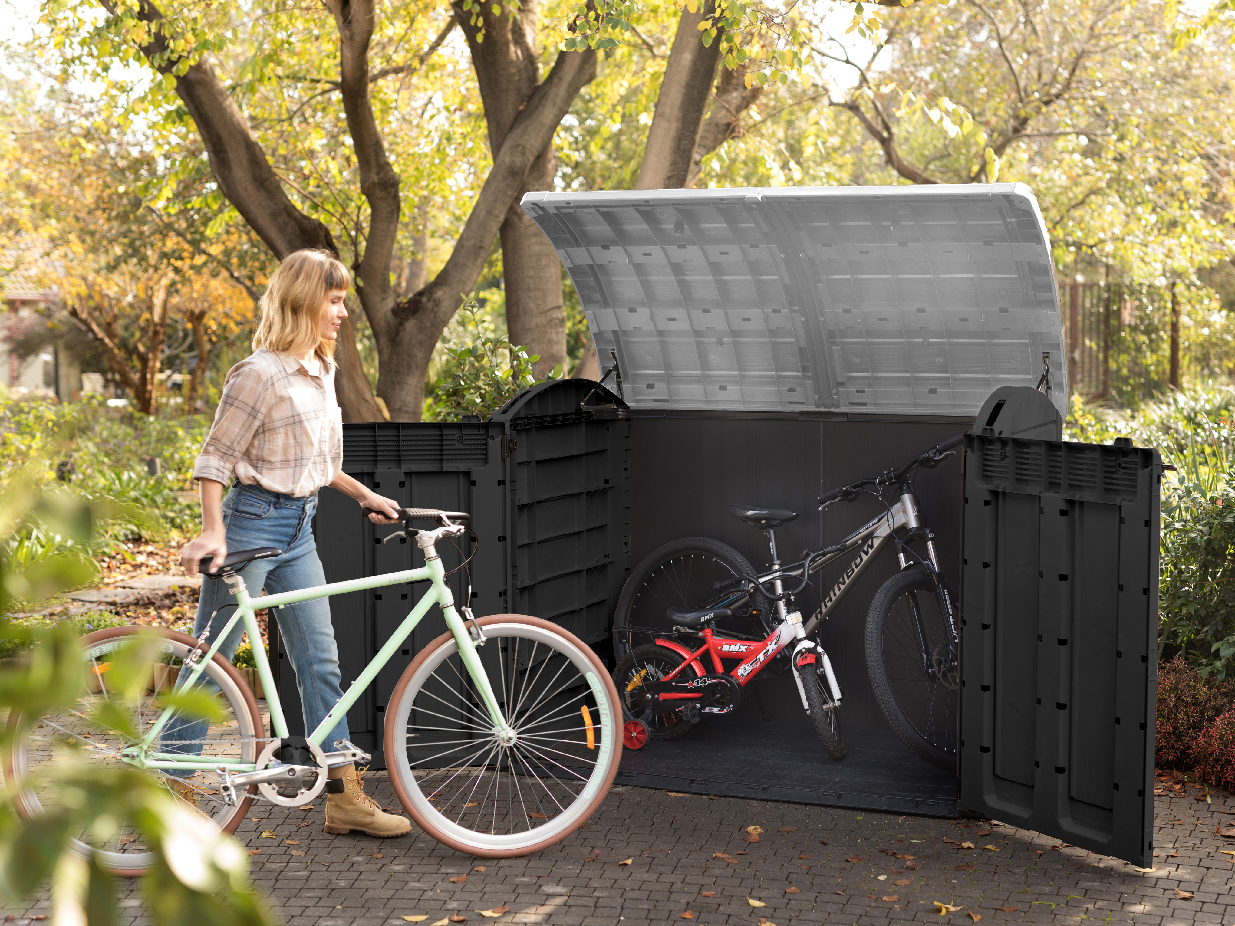 Keter Store it Out Ultra for storing bikes