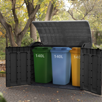Store it Out Ultra holding three 140 litre rubbish bins