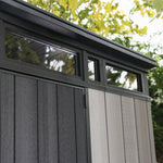 Windows letting natural light in Artisan shed