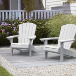 Two Adirondack chairs