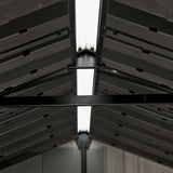 Full length skylight and steel reinforced beams for Keter Oakland shed