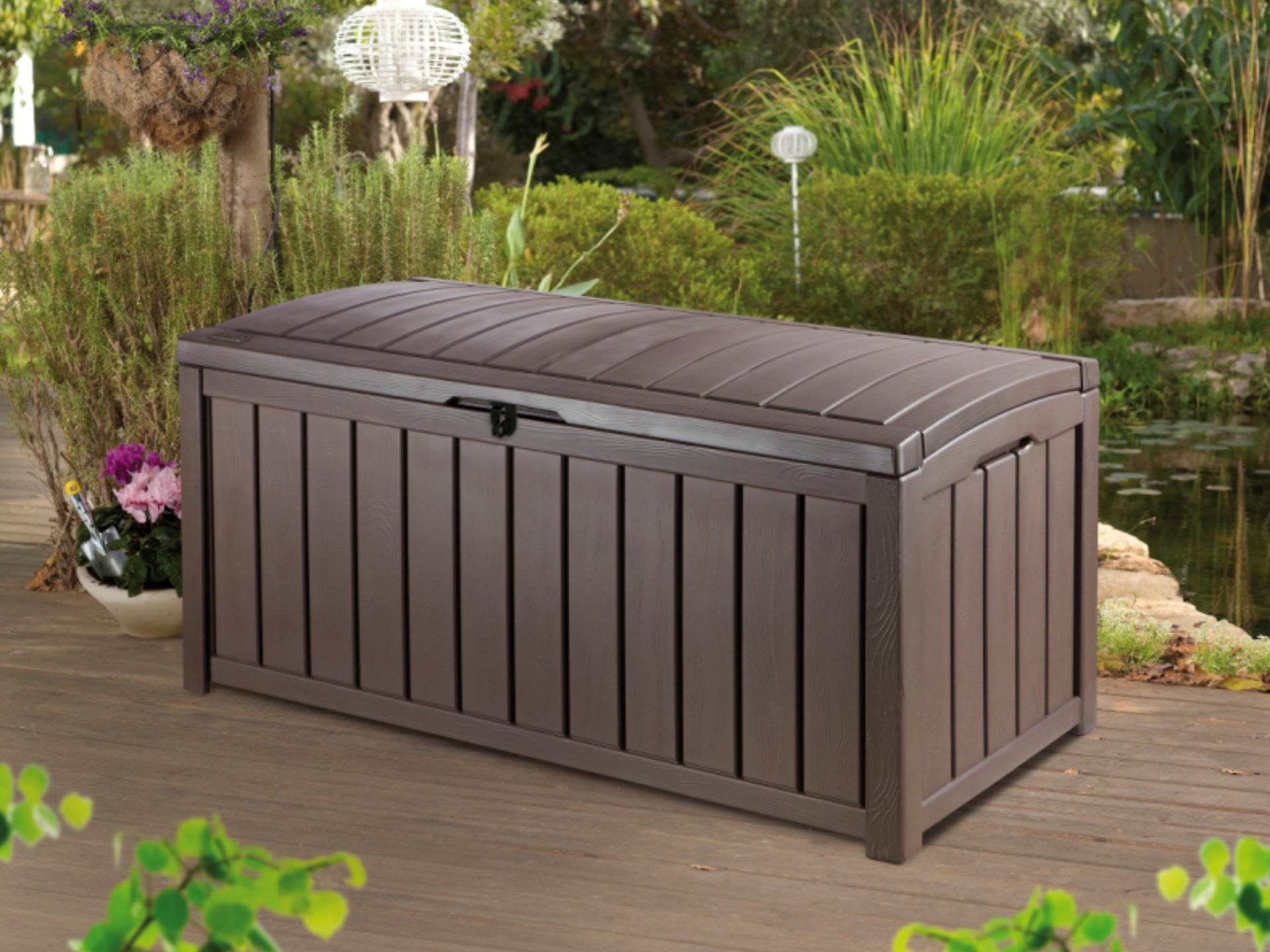 Glenwood Deck Box Outdoor Storage Solution Keter, 60 OFF
