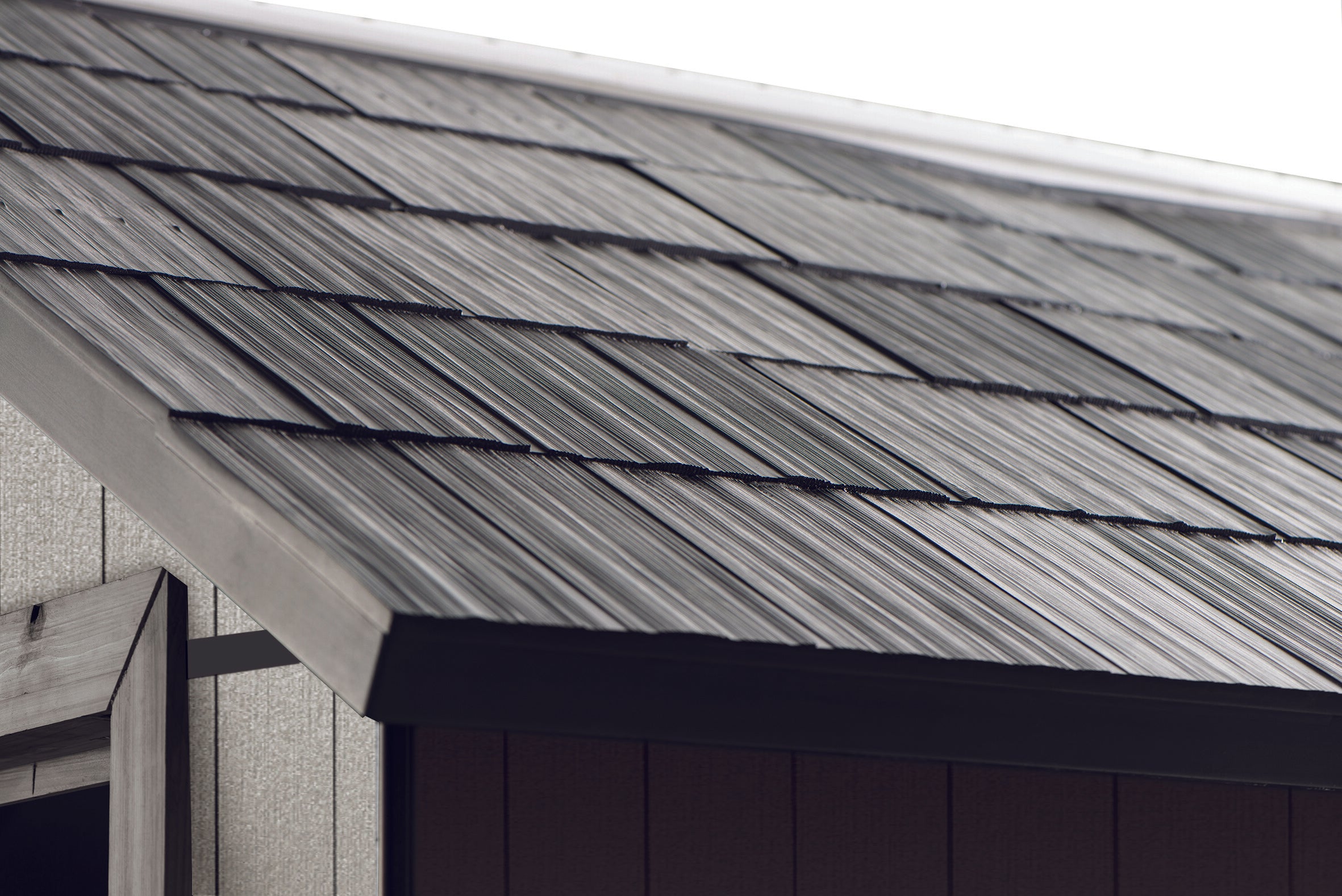 Shingle style roof panels from Keter Oakland Sheds