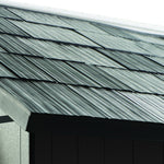 Shingle style roof on Keter Oakland 7513 shed
