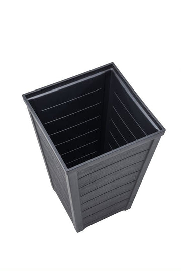 Fioriera Quadrata Keter Taper – Effetto Legno, 25L, 31x31x42 Cm, Per Interni/Esterni